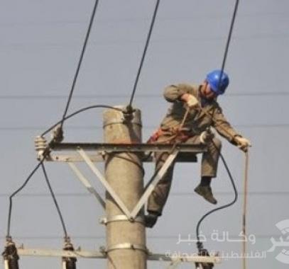 تعطل خط كهرباء