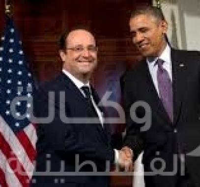 الرئيس الأمريكثي ونظيره الفرنسي 