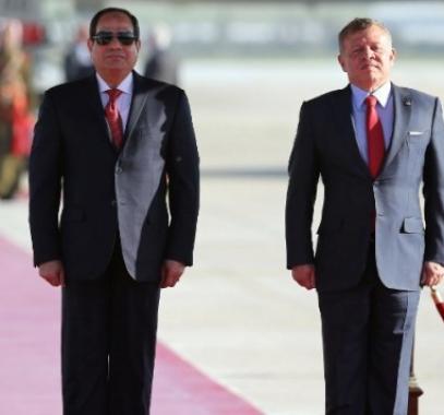 السيسي والملك عبد الله