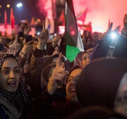 مظاهرات تعم مخيمات فلسطين بسورية رفضًا لقرار ترمب
