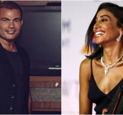 عمرو دياب و  دينا الشربيني