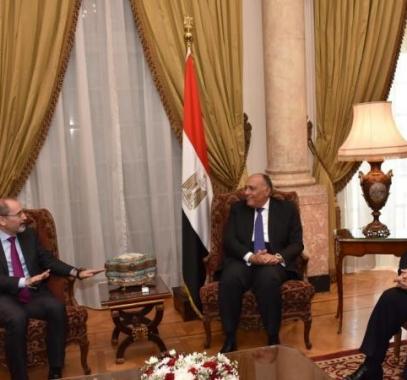  وزراء خارجية ورؤساء المخابرات في مصر والأردن