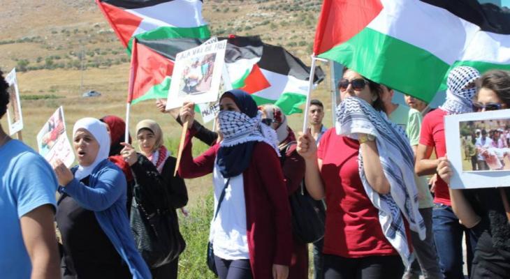 نصف المجتمع الفلسطيني من الإناث