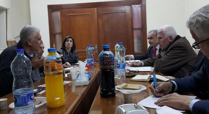 بالصور: فتح وحزب الشعب يبحثان آخر التطورات السياسية الراهنة