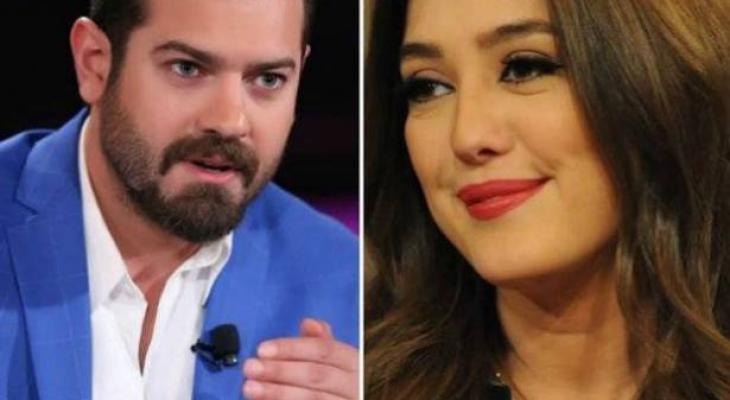 الصورة الأولى من عقد قران عمرو يوسف وكندة علوش