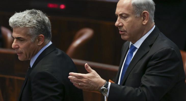 Israeli-Prime-Minister-Benjamin-Netanyahu-and-Finance-Minister-Yair-Lapid-seen-at-parliament