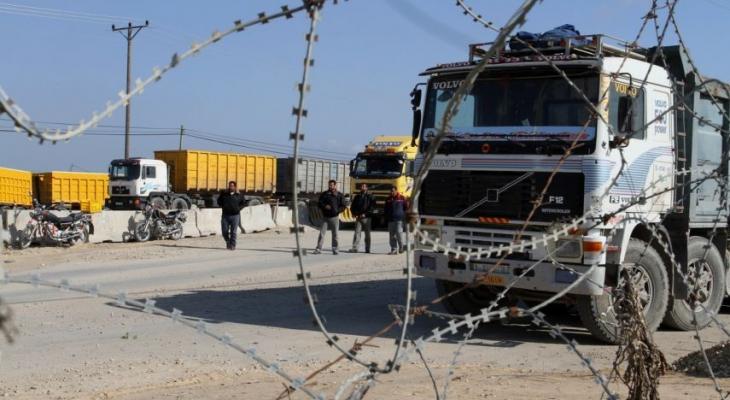 القطاع الخاص بغزة يوقف التنسيق لإدخال البضائع ليومين