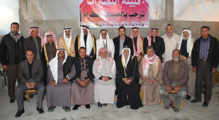 بالصور: النائب "المصدر" وقبيلة النصيرات يستقبلون مجلس قبائل وعشائر فلسطين