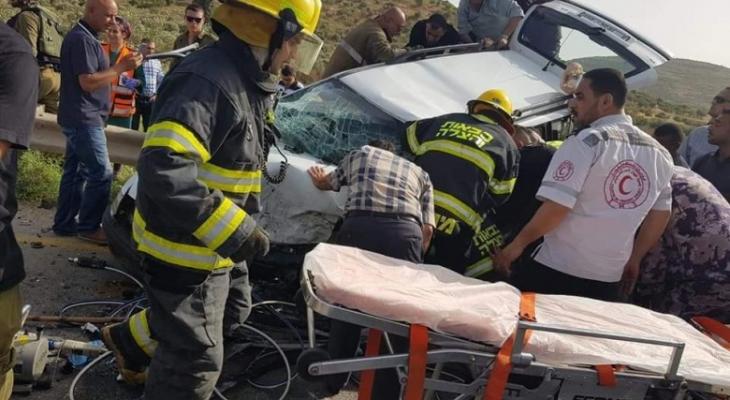 مصرع شقيقين وإصابة 11 مواطنًا بحادث سير مروع.jfif