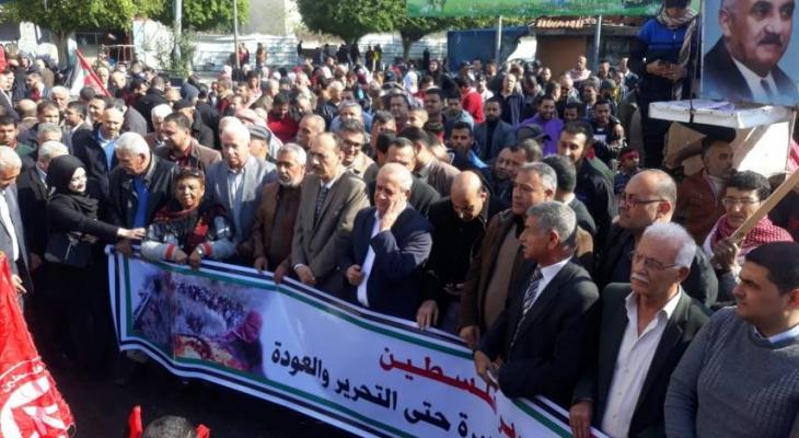 شاهد بالفيديو: الجبهة الشعبية تُحيي ذكرى انطلاقتها في مسيرة حاشدة بغزة
