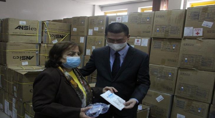 الصين تدعم وزارة الصحة الفلسطينية