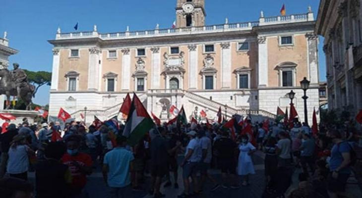 مظاهرات في إيطاليا رفضًا لخطة الضم