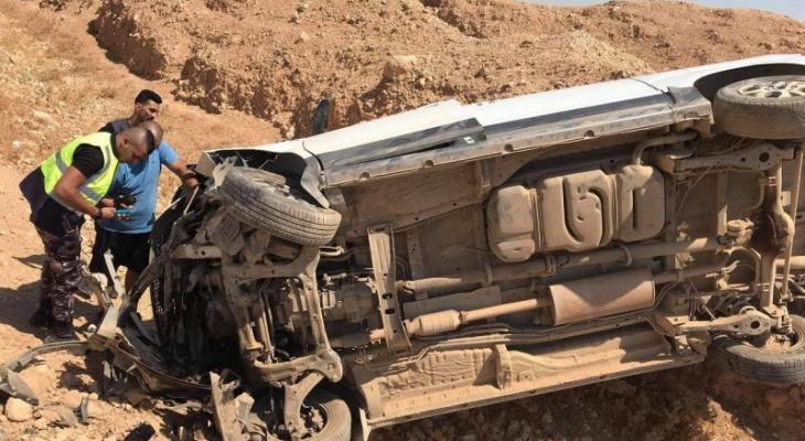 إصابة 6 مواطنين إثر حادث سير شمال أريحا