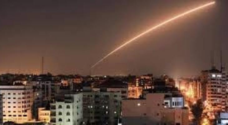 سقوط صاروخ على غلاف غزة.jpg