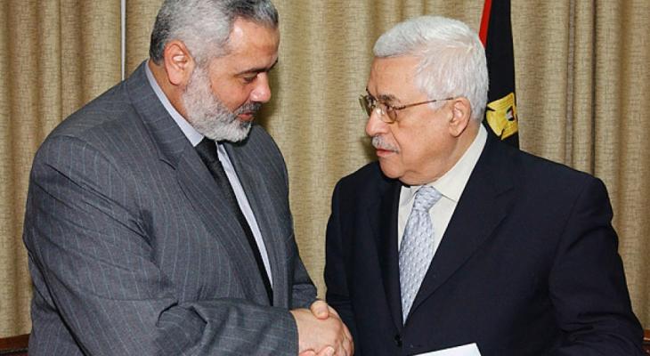 الرئيس محمود عباس وإسماعيل هنية