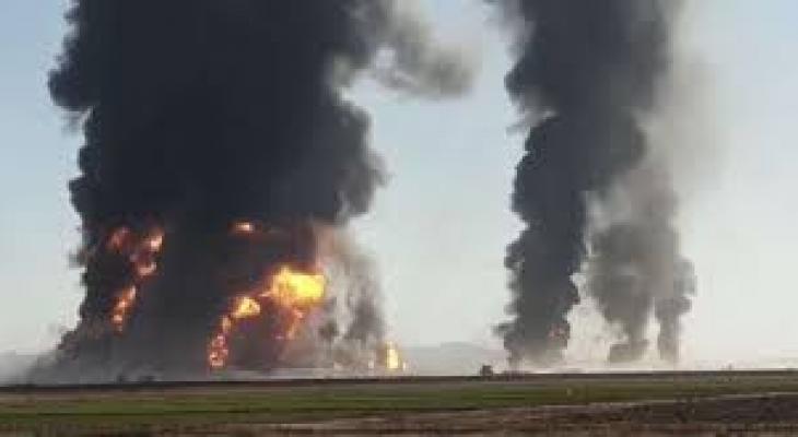 انفجار شاحنة غاز على الحدود الإيرانية