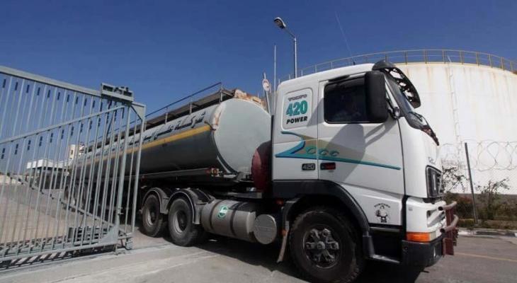شاحنات نقل الوقود بغزة