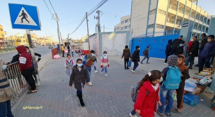 استئناف العملية الدراسية في مدارس الأونروا في قطاع غزة