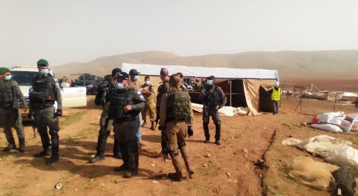 قوات الاحتلال تهدم خيمة سكنية بالقدس المحتلة