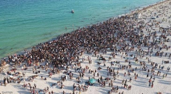 شاهدوا | أميركا.. ميامي بيتش تحظر التجول بسبب "حشود عطلة الربيع"