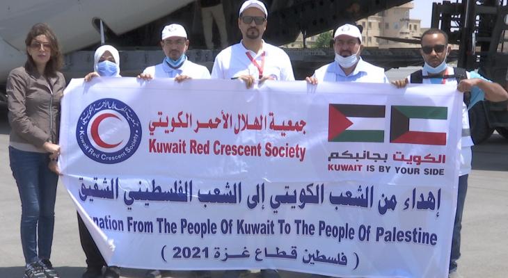 الكويت تُرسل 40 طن من المساعدات الإغاثية والطبية لقطاع غزّة