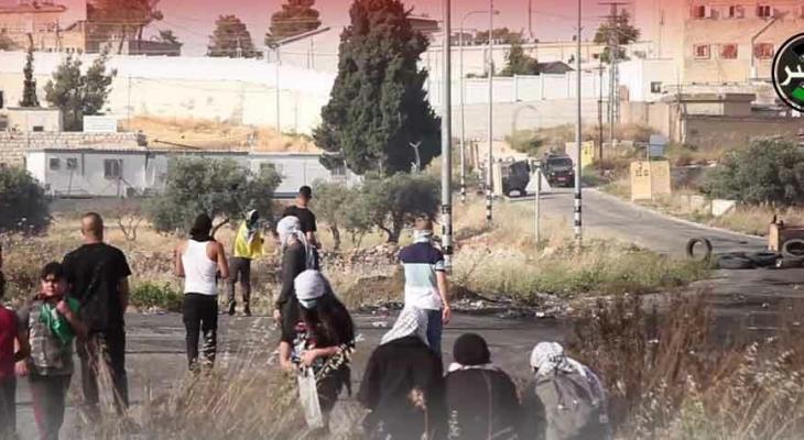 اندلاع المواجهات بين قوات الاحتلال والمواطنين غرب رام الله