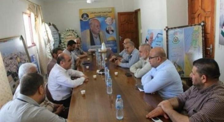 وفد من حماس يزور مكتب الجبهة الشعبية- القيادة العامة بغزة
