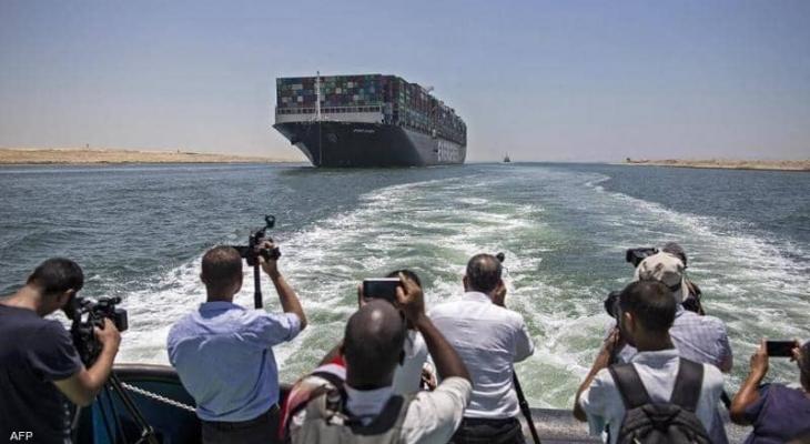 مصر | سفينة "إيفر غيفن" تغادر قناة السويس