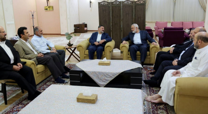 شاهد.. هنية يستقبل وفدًا من جماعة الدعوة والإصلاح في إيران