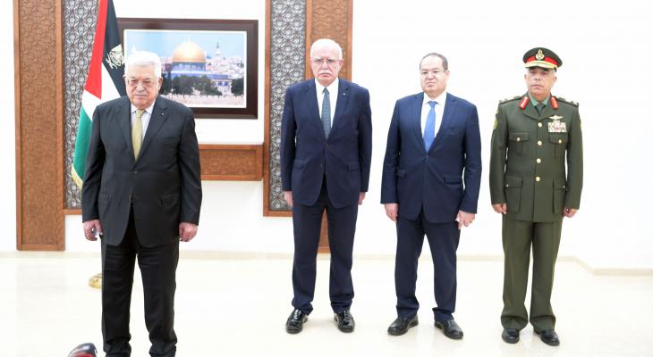 الرئيس عباس يتقبل أوراق اعتماد عدد من السفراء المعتمدين لدى فلسطين