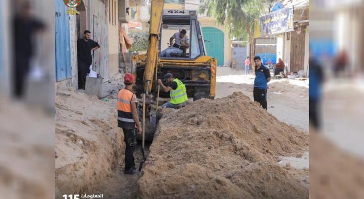 البلدية تشرع بتطوير شوارع متفرعة شرق مدينة غزة