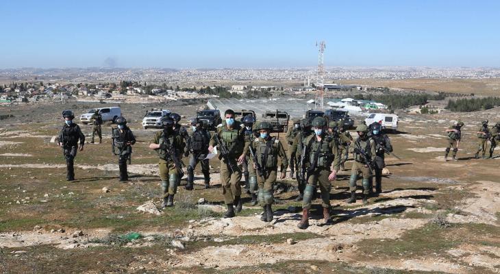 قوات الاحتلال في قرية التوانة شرق يطا