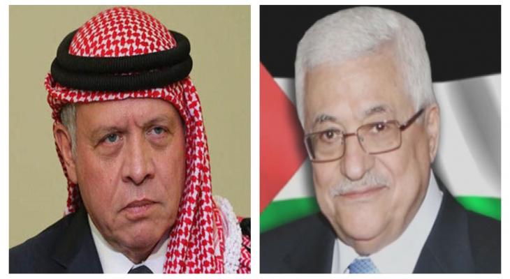 الرئيس عباس يُهاتف العاهل الأردني مهنئًا بزفاف نجله ولي العهد
