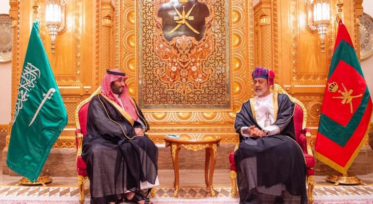 سلطان عمان وولي العهد السعودي