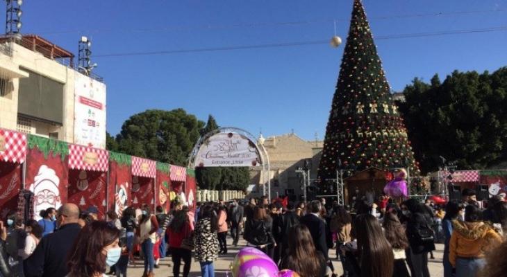 افتتاح سوق الميلاد في بيت لحم