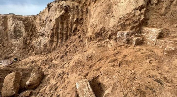 بقايا قبر من العهد الروماني شمال قطاع غزة