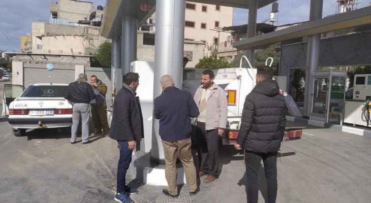 غزة: الحكم المحلي تتفقد محطات ومخازن وقود وغاز