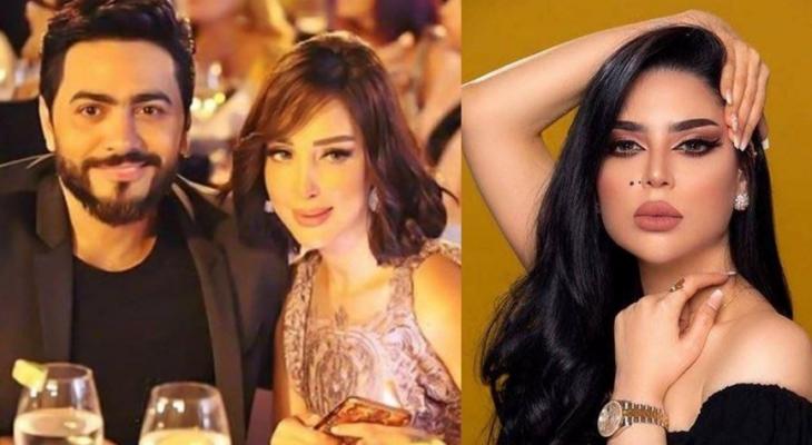 تامر حسني وبسمة بوسيل