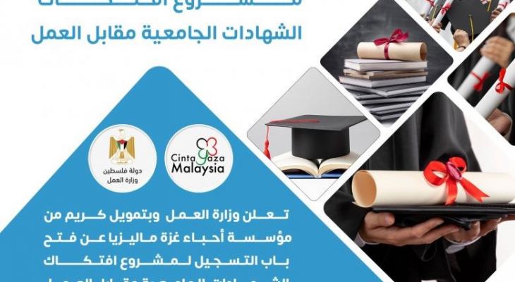 مشروع افتكاك الشهادات الجامعية مقابل العمل