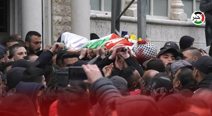 جماهير فلسطينية تشيّع جثمان الشهيد علاء الزغل في نابلس