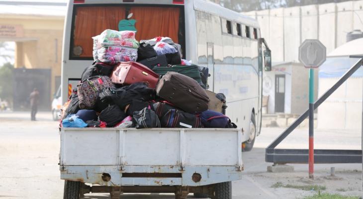 قافلة نقل حقائب المعتمرين غزة