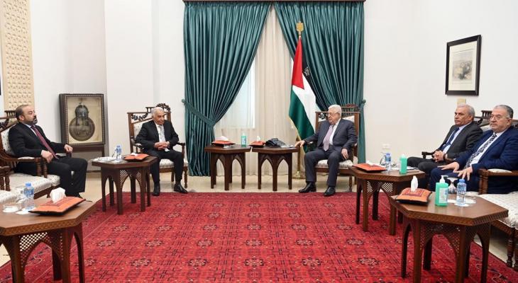 تفاصيل لقاء الرئيس عباس برئيس مجلس القضاء الأعلى والنائب العام
