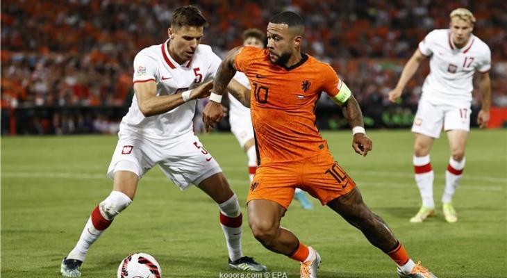 هولندا تنتزع تعادلا شاقا أمام بولندا بدوري أمم أوروبا UQPLW