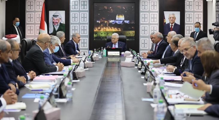 مجلس الوزراء برئاسة عباس
