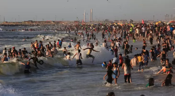 شاهد.. بلدية غزة تنشر خريطة الأماكن الملائمة للسباحة