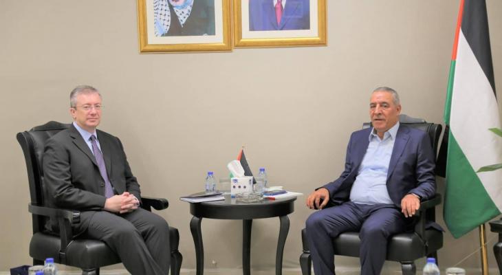 رام الله: حسين الشيخ يلتقي بالقنصل اليوناني العام بالقدس