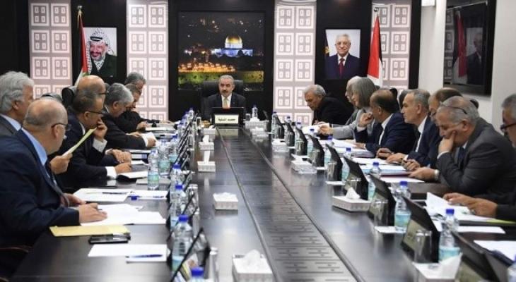 مجلس الوزراء يتخذ عدة قرارات خلال جلسته الأسبوعية اليوم في رام الله