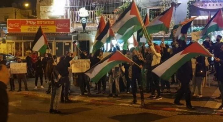 وقفة احتجاجية في حيفا ضد العدوان الإسرائيلي على غزّة