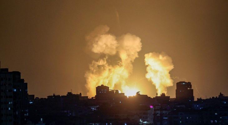 قصف إسرائيلي على غزة.