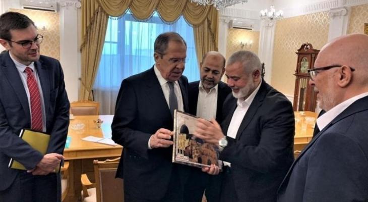 وفد من "حماس" برئاسة هنية يصل موسكو بدعوة من وزير الخارجية الروسي